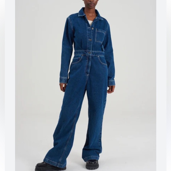 The Ragged Priest Questioner Long Sleeve Dark Blue Boiler Suit Size Small - Picture 16 of 16